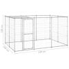 Outdoor Dog Kennel Galvanized Steel with Roof 78.1 ft¬≤