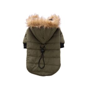 Popular Pet Clothes Winter Clothing Coat (Option: DZ171 Green-XL)